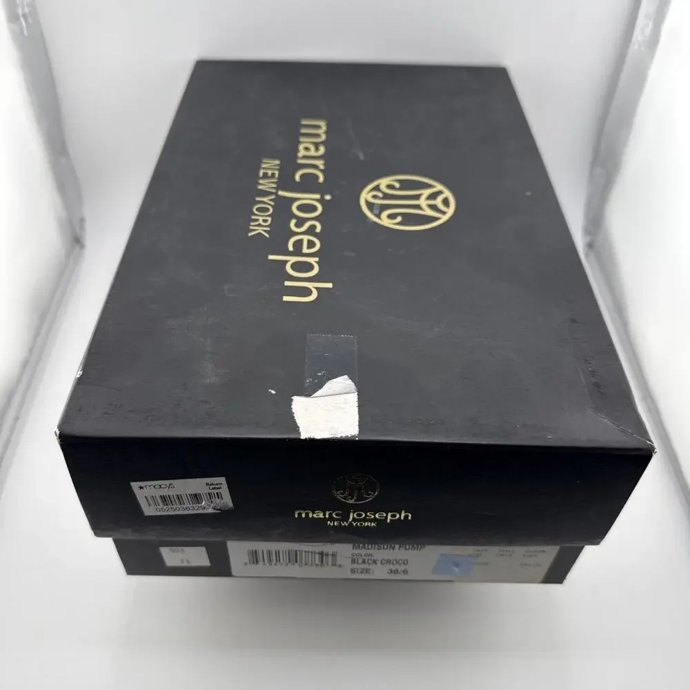Marc Joseph‎ New York Womens Madison Croco Pumps Black EU 36 US 5.5-6 NEW